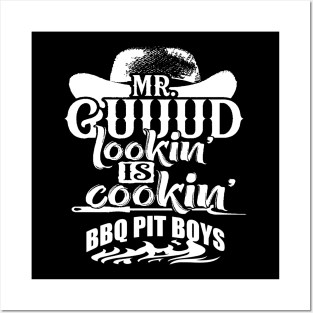 Mr.Guuud Cookin Is Cookin Bbq Pit Boys White Posters and Art